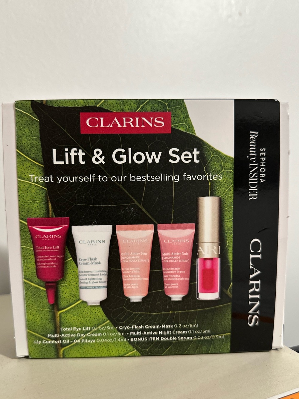 Clarins Lift and Glow Set — Sephora Exclusive — Perfect for Travel